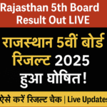 Rajasthan 5th Board Results RBSE 2025